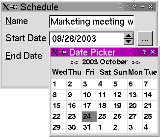 Popup Calendar