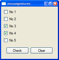 A gesture dialog