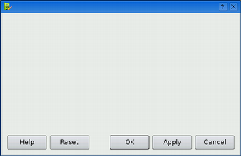 A horizontal button box